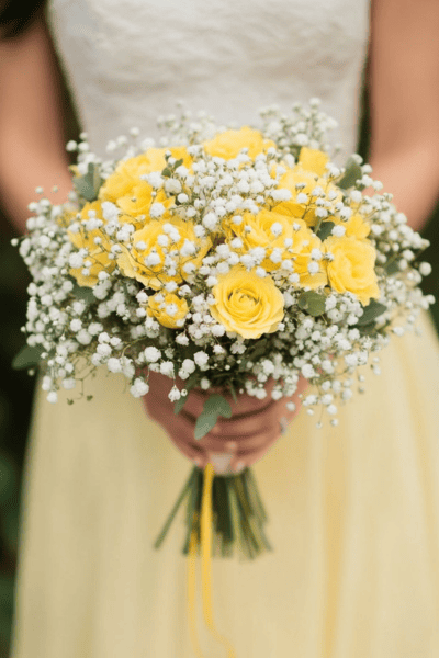 Yellow Bridal Bouquet