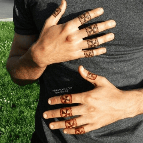 Creative Mehndi Design for men