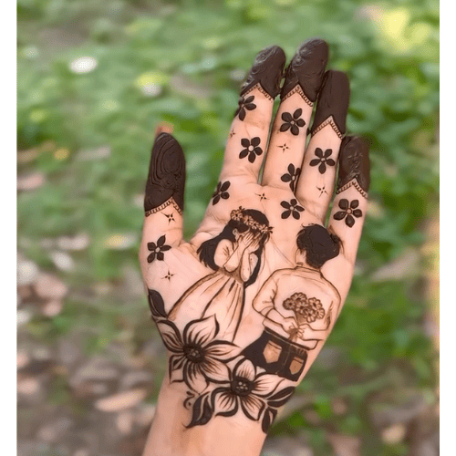 Modern Mehndi Design for men