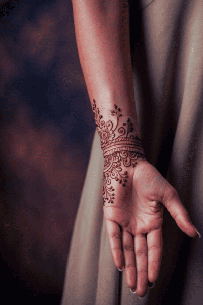 Wristband Mehndi Design