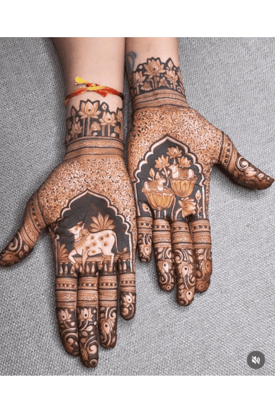 men mehndi design simple