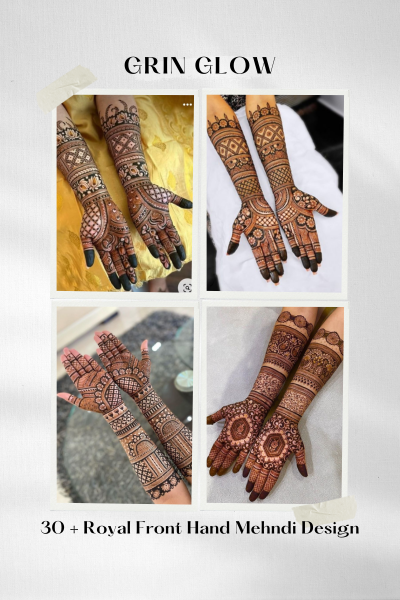 Royal Front Hand Mehndi Designs