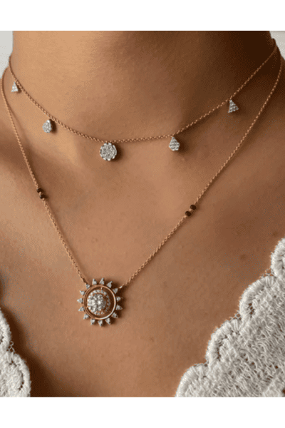 Minimal Sun Pendant Mangalsutra
