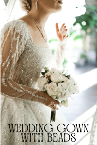 beaded wedding gown